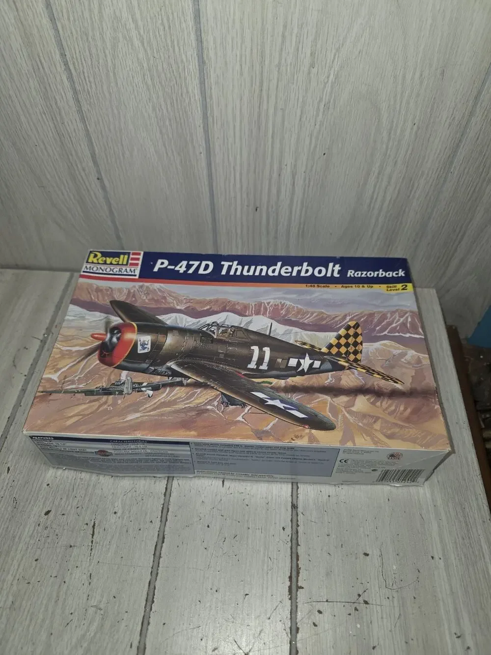 Vtg 1993 Revell WWII US Army P47D Thunderbolt Razerback Model Kit 1:48 Scale NIB